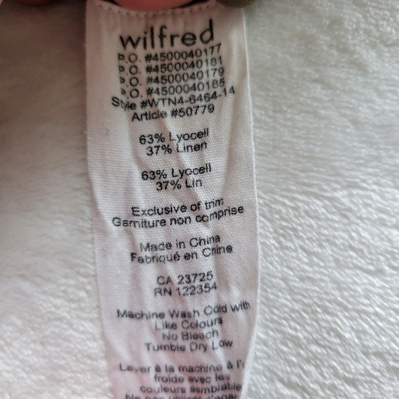 Aritzia | Wilfred Linen Allant Cropped Pants - Picture 7 of 8